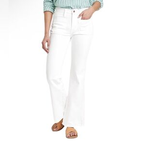 Universal Thread Women's High Rise Flare  White Jeans S